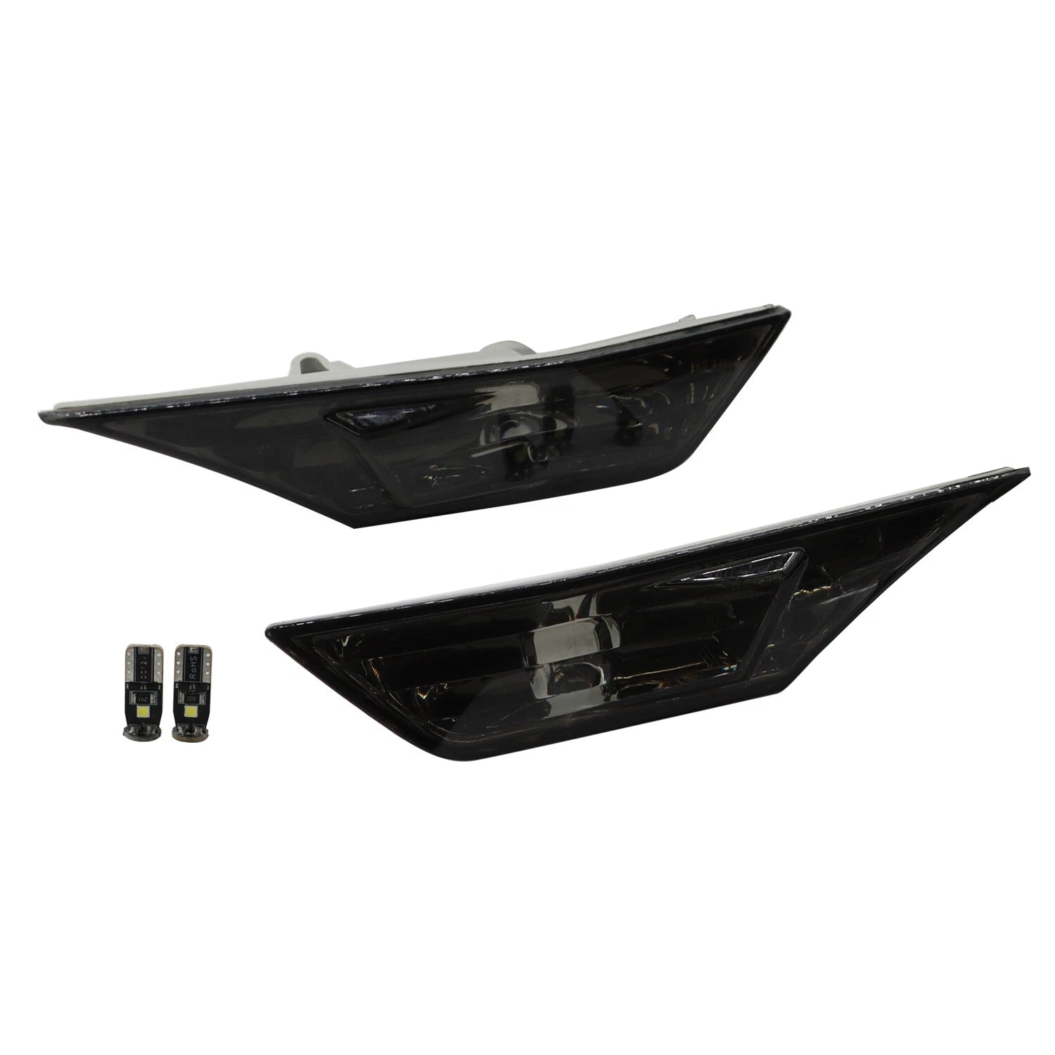 Smoke Front Bumper Side Marker Lights with LED Bulbs for Honda Civic (2016–2020)