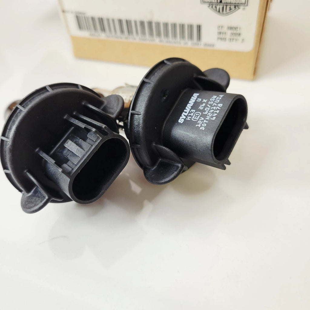 Set of 2 H13 Halogen Headlight Bulbs for Harley-Davidson Fat Bob (2008–2017) 69838-08