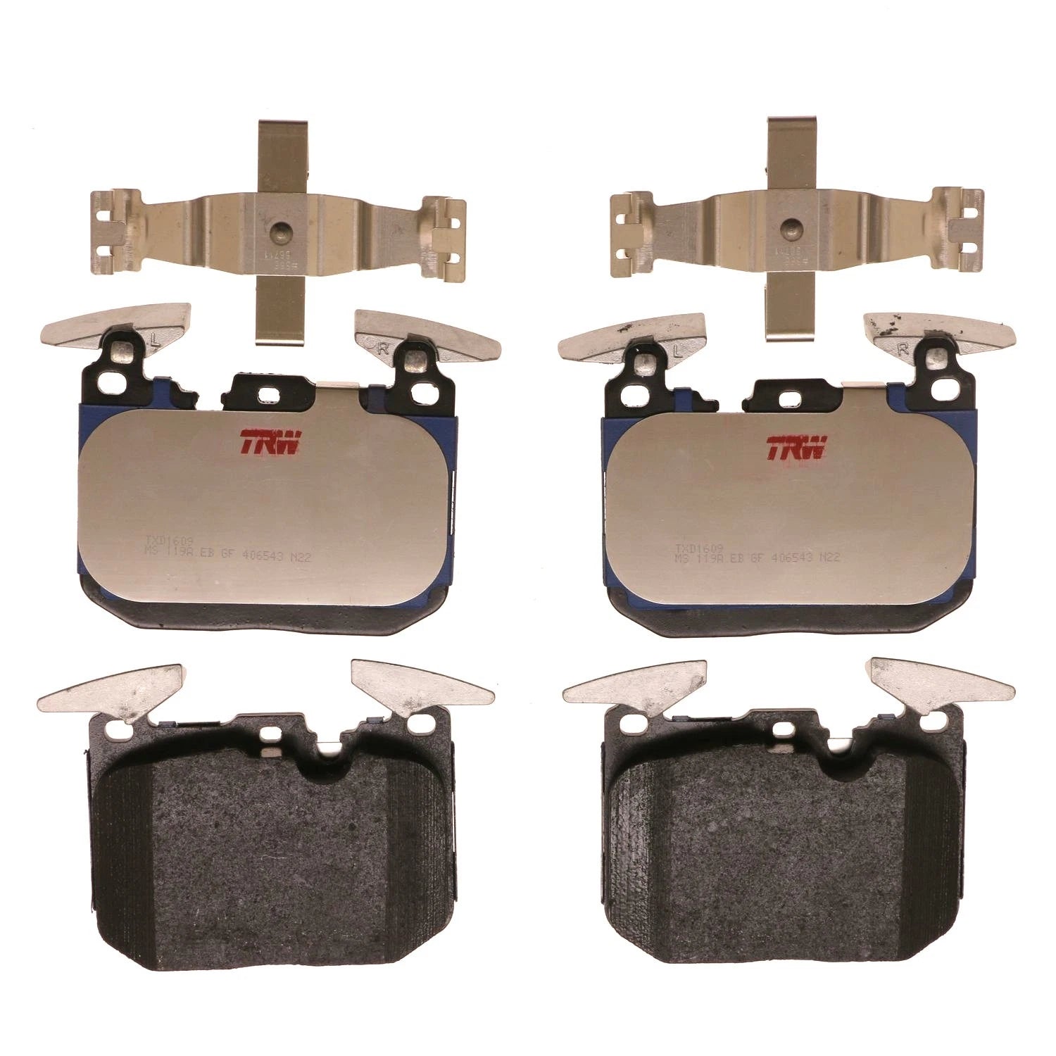 Set of 4 Disc Brake Pads for BMW ActiveHybrid 3 (2013–2015)