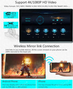 14" Car Monitor 1080P Rotatable Headrest TV  32GB Mirror Link OBD TPMS FM
