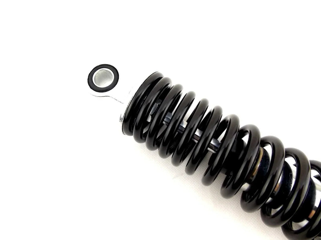 350mm JBS Black/Chrome Rear Shock Absorbers for Kawasaki KE100 (1982-2001)