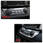 Matte Silver Dashboard AC Air Vent Cup Holder Handbrake Cover for RAV4 (2016-2018)