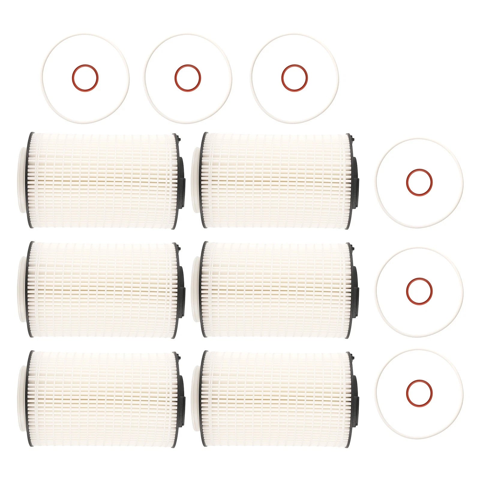 Engine Oil Filter Kit for MaxxForce Cummins (6PCS)