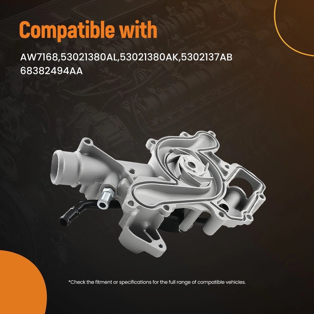 Water Pump w/Gasket for Dodge Ram 1500 2500 3500 (2003–2008) 5.7L V8