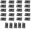 25 Pack Right Hand Blades 40490005 for Fort Disc Mowers (F098DZ) 3.86"