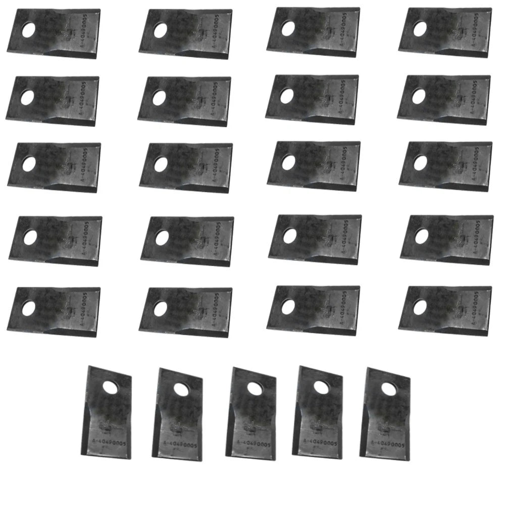 25 Pack Right Hand Blades 40490005 for Fort Disc Mowers (F098DZ) 3.86"