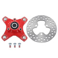 Red Front Wheel Hubs & Brake Rotor for Honda Sportrax 250 TRX250EX (2001–2008)