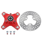 Red Front Wheel Hubs & Brake Rotor for Honda Sportrax 250 TRX250EX (2001–2008)