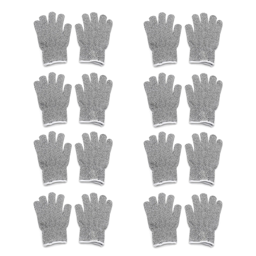 Set of 8 XL Safe Cut Resistant Gloves for Kitchen Use