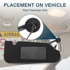 Right Sun Visor with Mirror and Light for Chevrolet Corvette (No. 23142245)