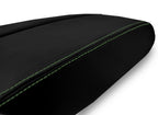 Armrest Cover for Audi A8 (2011–2017) Leather Black Green Stitch