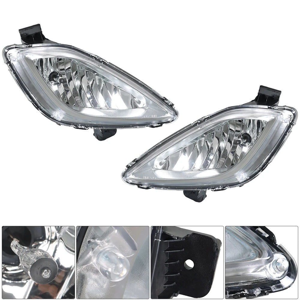 Front Fog Lights with Wiring and Switch for Hyundai Elantra (2011–2013)