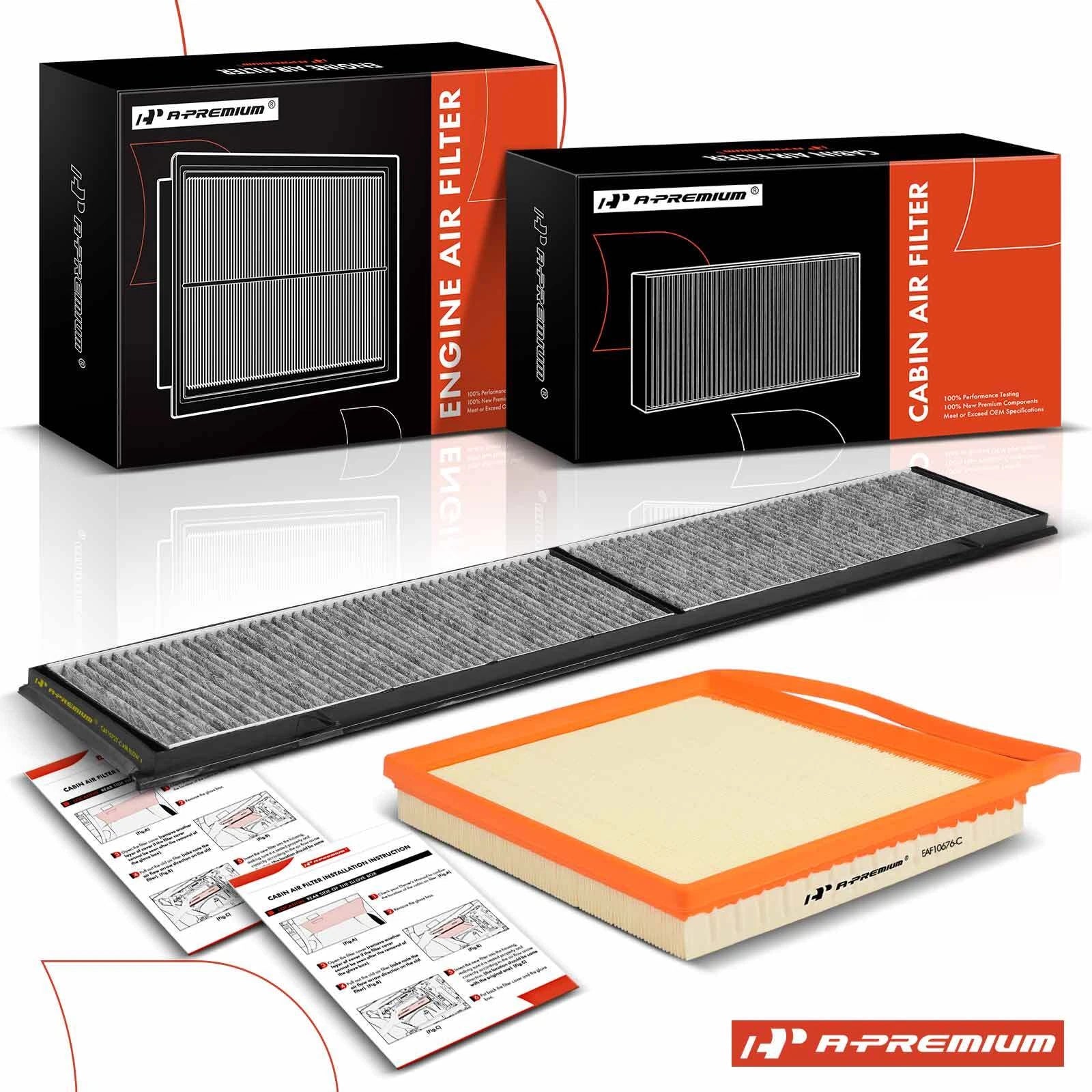 Engine & Activated Carbon Cabin Air Filter for BMW 335i (2007–2011)
