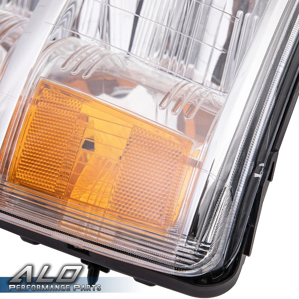 Set of 2 Chrome Housing Headlights for Chevy Silverado 1500 2500HD (2007–2013)