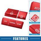 5X Handbrake Drive Mode Button Metal Cover Trim for Toyota RAV4 (2019–2022) Red
