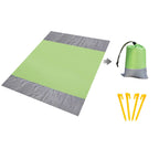 Extra Large Beach Blanket Set - Waterproof Picnic Mat