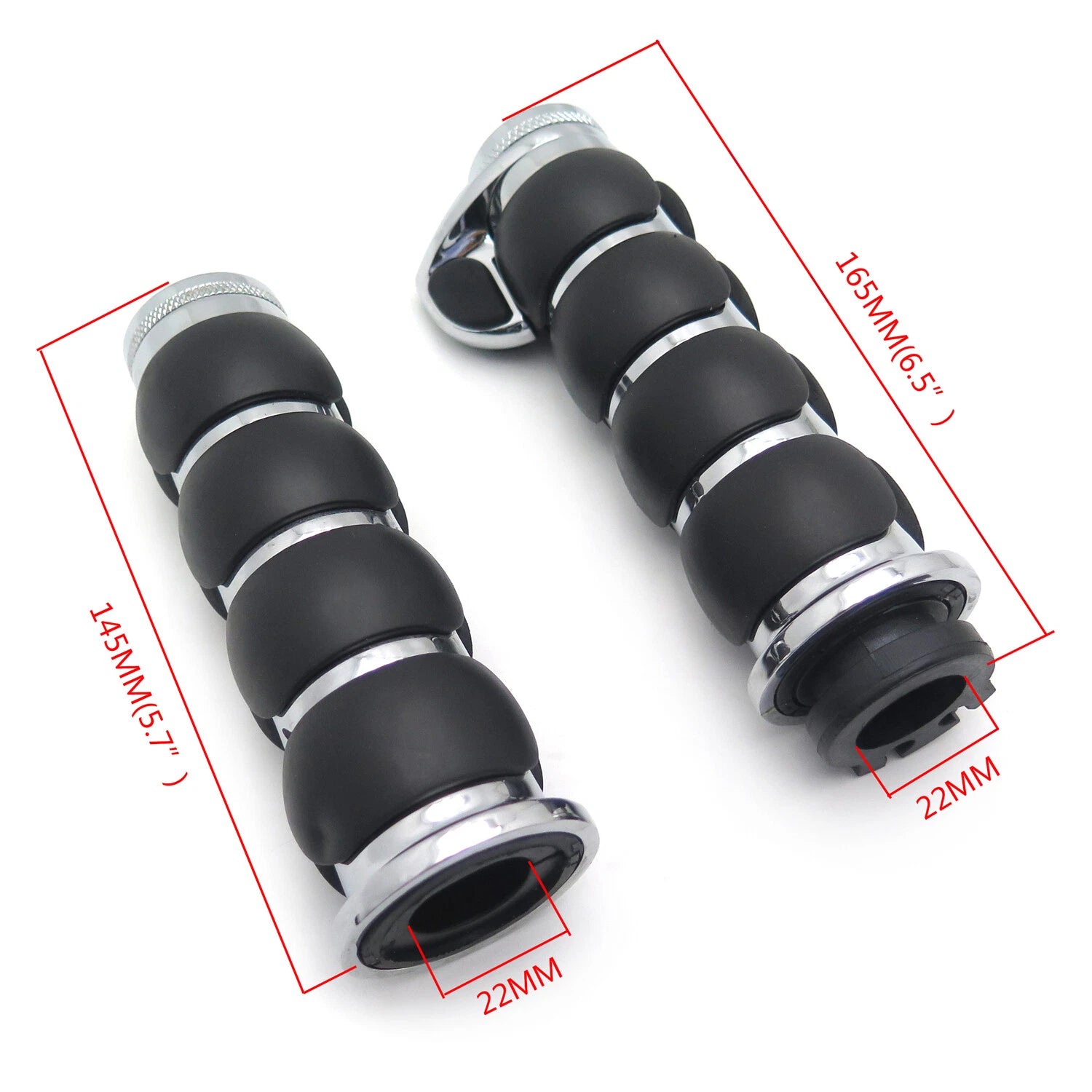 Hand Grips 7/8" for Honda CBR 600 900 1000 RR/Yamaha FZR YZF 600 R1 R6 (1990–2023)