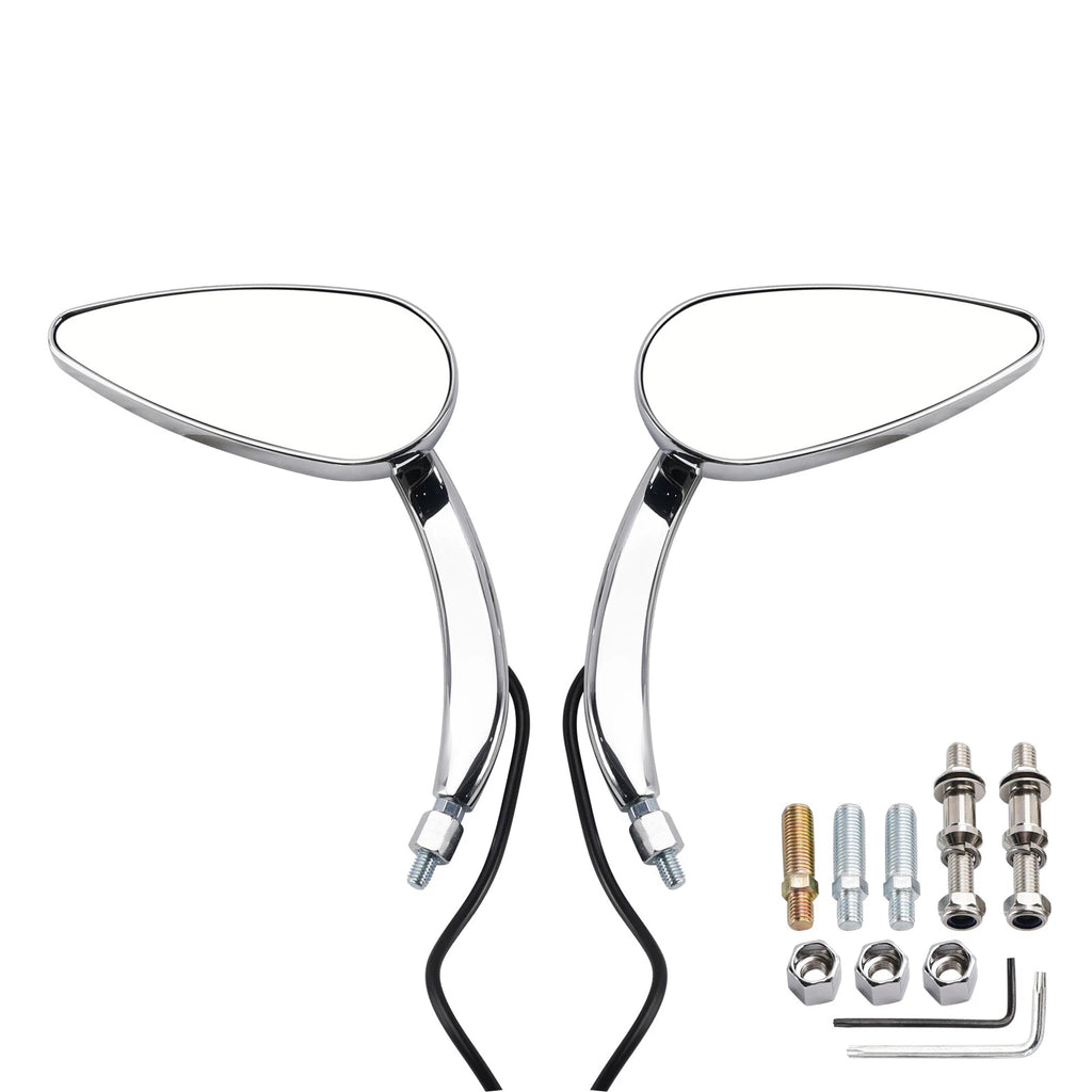 Chrome LED Turn Signal Mirrors for Harley Sportster XL 1200 883 (1990–Up)