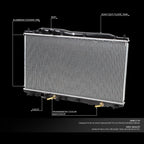 Aluminum Core Radiator for Honda Civic CSX 1.3L 1.8L (2006–2011) DPI 2923