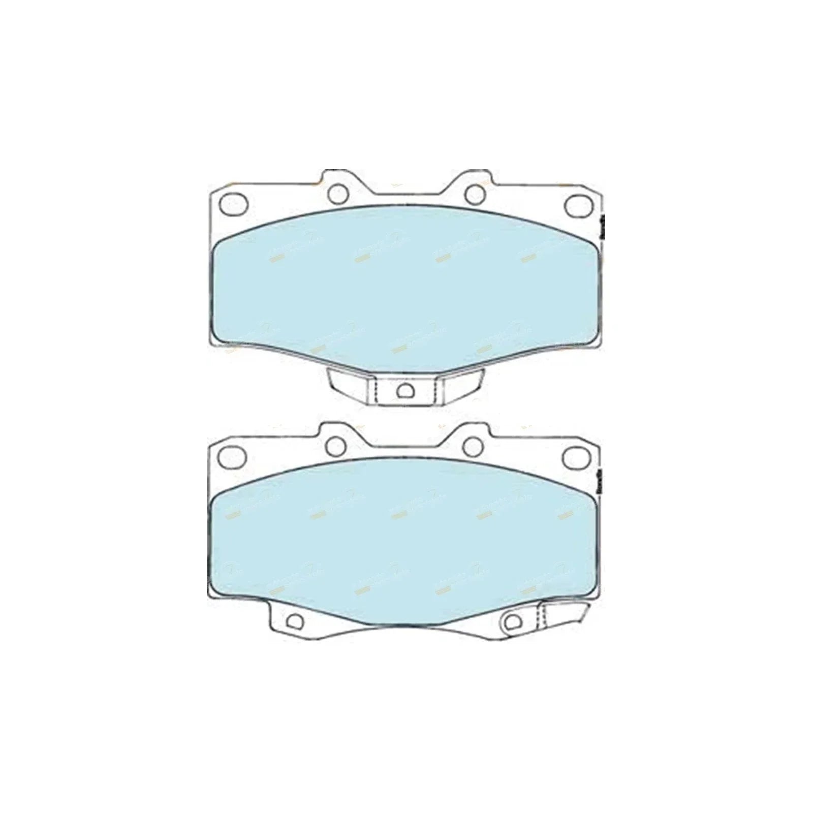 / 4x4 Front Disc Brake Pad Set for Toyota Hilux (1988–2005)