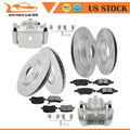 2X Front Brake Caliper & Rotor Ceramic Pad for Chevrolet Malibu (2006–2012)