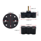 Water Pack Gas Can Mount Bracket for RX Fuel Tank (Black, with Key)