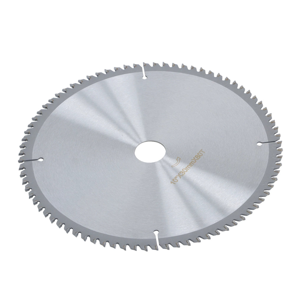 10-Inch 80 Tooth Carbide Saw Blade for Wood Aluminum (30mm Arbor)