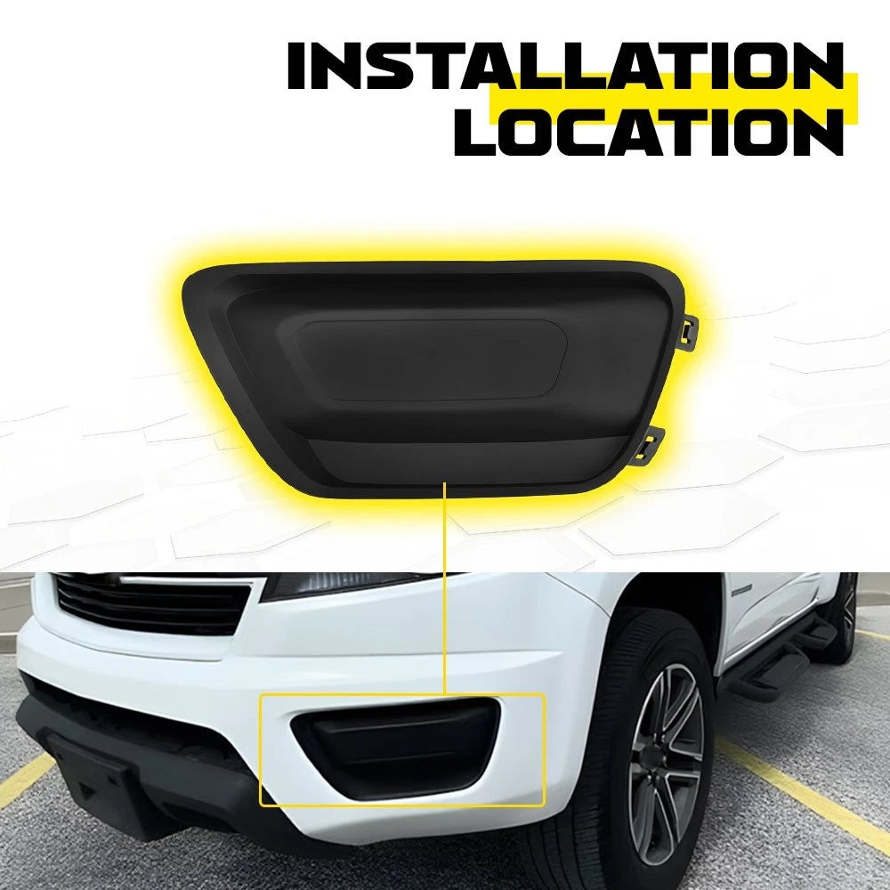 Bumper Fog Light Cover Bezel for Chevrolet Colorado (2015–2020) Driver Side EPY