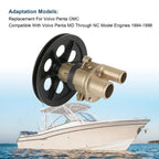 Water Sea Pump for OMC Volvo Penta (6.5" Pulley)