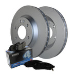 Front Brake Kit with 305mm Disc Rotors & Akebono Ceramic Pads for Buick Chevy GMC Isuzu