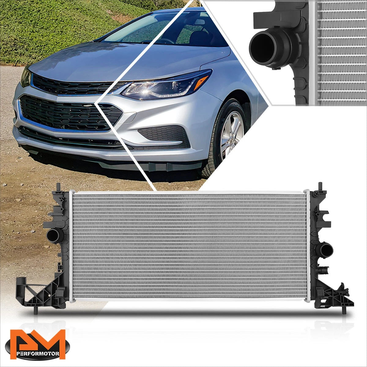 Aluminum Core Cooling Radiator for Chevy Cruze (2016–2019) DPI-13620