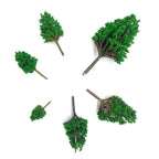 30Pcs Mixed Size Model Trees for Train Railroad Scenery Ornament