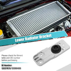 Set of 2 Lower Radiator Brackets with Rubber Cushion for Chevrolet