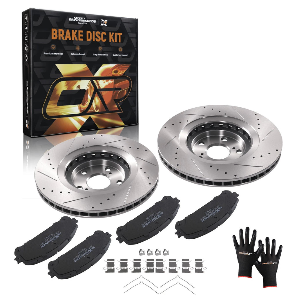 Front Brake Rotors & Pads Kit for Lexus NX300 NX300h (2015–2021)