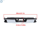 Rear Bumper Assembly for Sierra Silverado 2500HD 3500HD (2015–2019) Chrome Steel