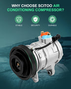 A/C Compressor and Clutch for Jeep Liberty (2006–2008) CO 10900C