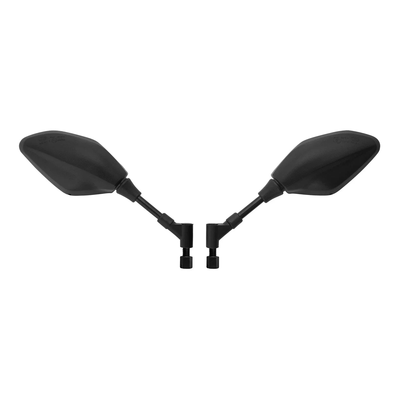 10mm Universal Rear-View Mirrors for Honda Yamaha Kawasaki Aprilia Black