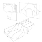 Gel Seat Backrests for Harley Road Street Glide (2014–2023)
