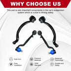 Set of 4 Upper Lower Control Arm Suspension Kit for Range Rover (2003-2012)