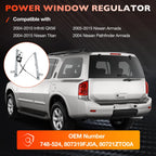 Front Driver Side Power Window Regulator w/ Motor for Nissan Titan (2004–2015)
