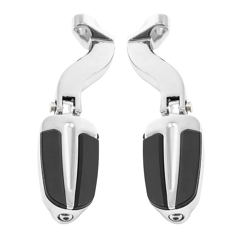 Chrome Footpegs Mount Bracket for Harley Touring Street Glide (1993–Present)