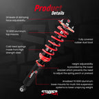 24 Way Coilover Suspension Shock Struts for Nissan 240SX S14 (1995-1998)