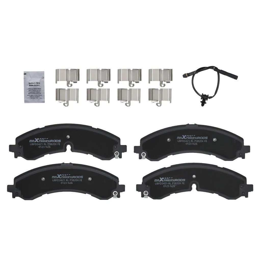 4x Front Brake Pads Kit for GMC Sierra, Chevrolet Silverado 2500/3500 HD (2020–2024)