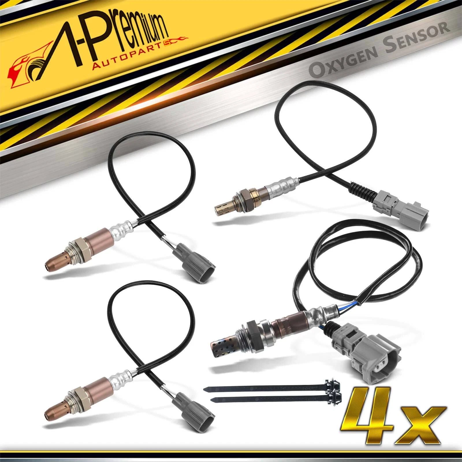 4x Upstream & Downstream O2 Oxygen Sensors for Toyota Highlander Lexus (2011-2016)