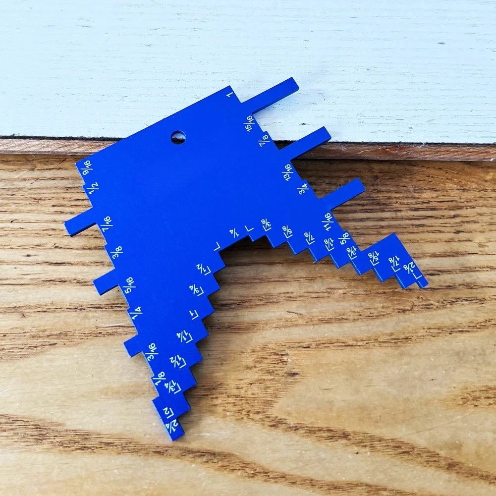 Lightweight Aluminum Woodworking Gauge for Imperial Inch Markings