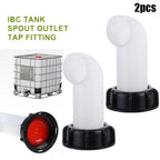 IBC tank spout outlet tap fitting for water oil diesel