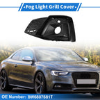 1Pc Fog Light Grill for Audi A5 (2021–2023) No. 8W6807681T ABS Black