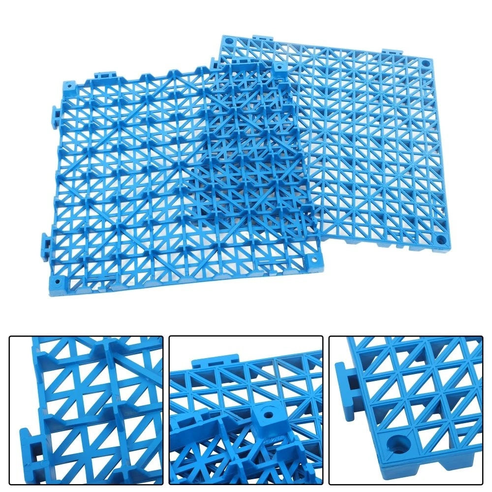 Set of 4 Interlocking Drainage Floor Tiles for Kitchen Pool Wet Areas