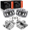 Set of 4 Brake Calipers with Bracket for Nissan Quest (2004–2009)