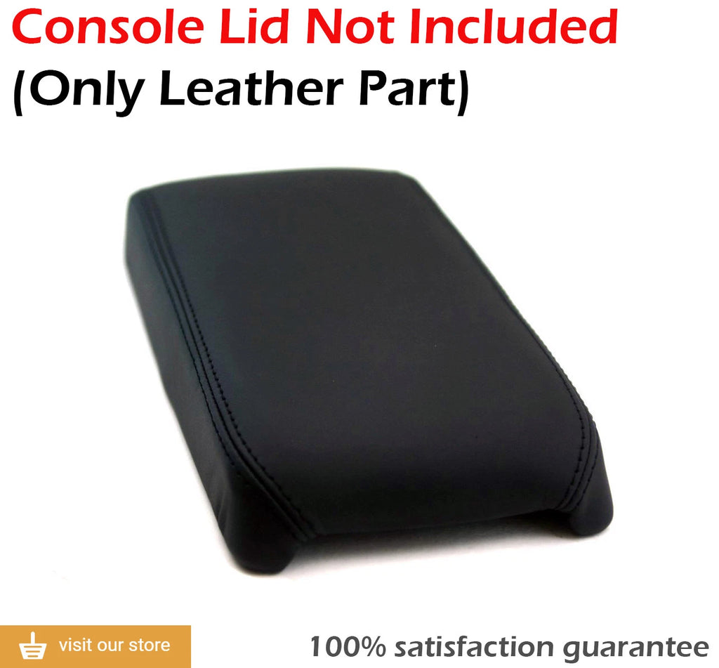 Center Console Armrest Cover for Chrysler Sebring (2007–2010) Black Leather